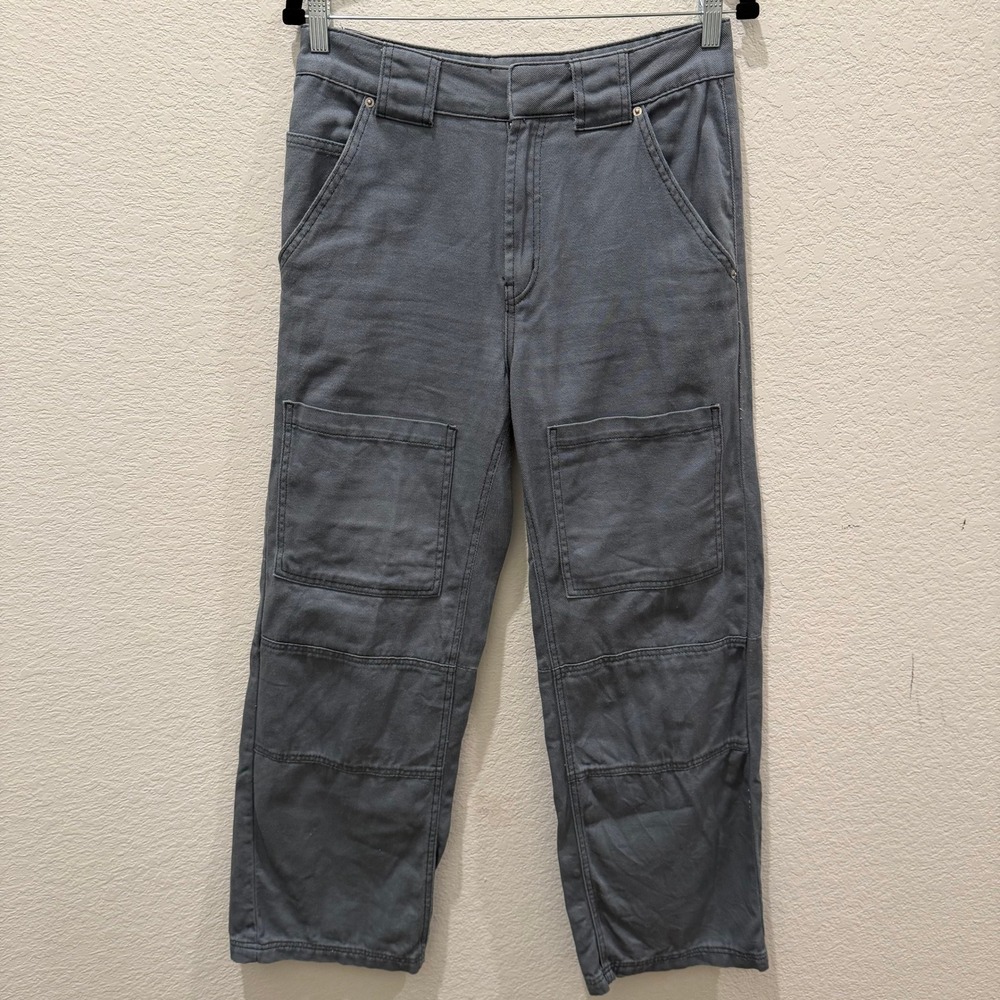 BDG Urban Outfitters Gray Utility Cargo Pants Double Knee Workwear Size 28